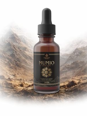 Mumio liposomalne w butelce z pipetą – ekstrakt w formie liposomalnej